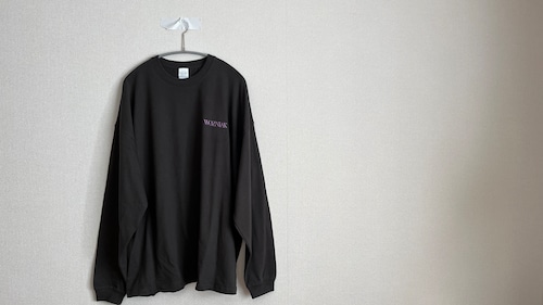 【受注】"CRACK" Long Sleeve T-Shirt (SUMI)