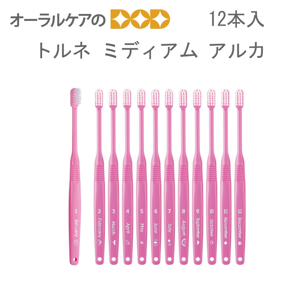 1袋12本入 1年歯ブラシ アルカ トルネ ミディアム 【メール便可 2