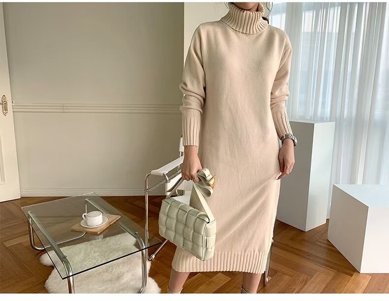 タートルネックニットワンピース　AJ1079-2005