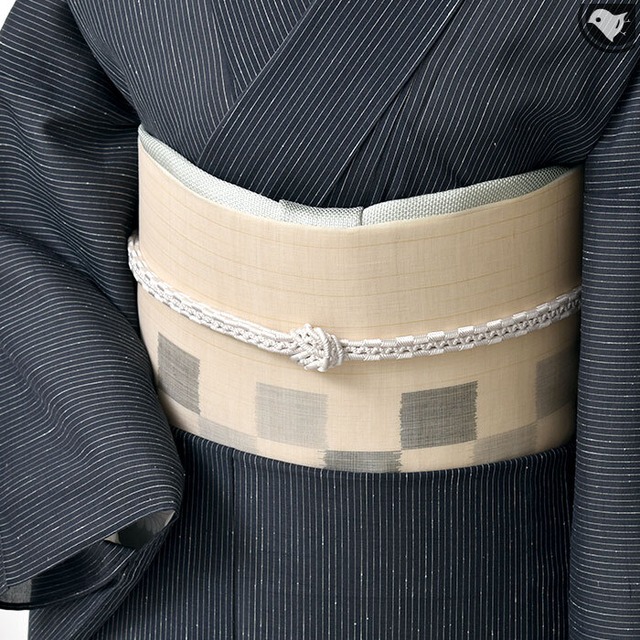 本麻 朝顔柄 帯地 未仕立て 本麻 | 帯専門店おびや【公式
