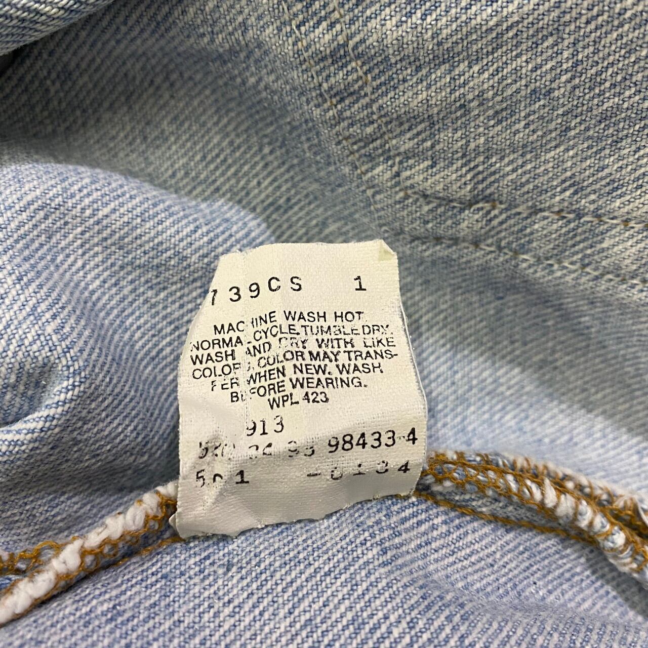 90年代 USA製 Levi's リーバイス 501 ストレート デニムパンツ メンズW30 ヴィンテージ ビンテージ 90s  薄色【デニムパンツ】【WS2202-15】 | cave 古着屋【公式】古着通販サイト