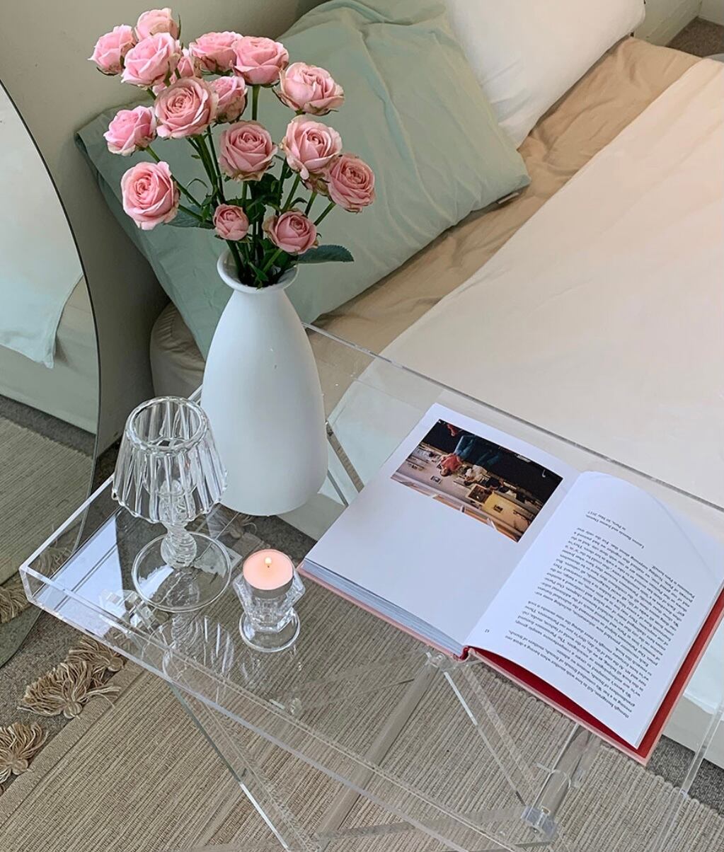 clear acryl tray table / クリア アクリル トレー テーブル