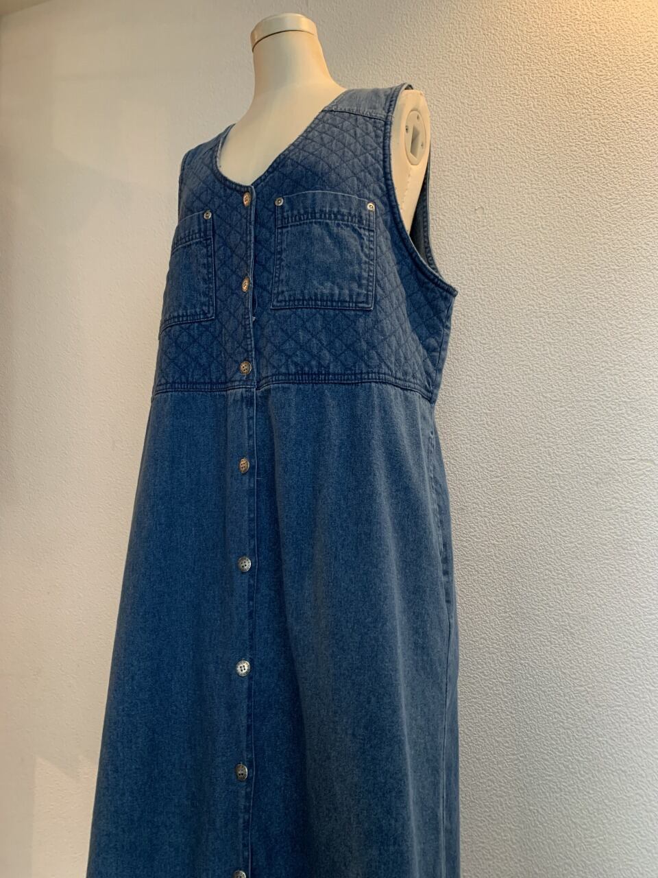 1990's Denim Long One-Piece