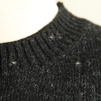 STILL BY HAND【 mens 】Punched shetland sweater