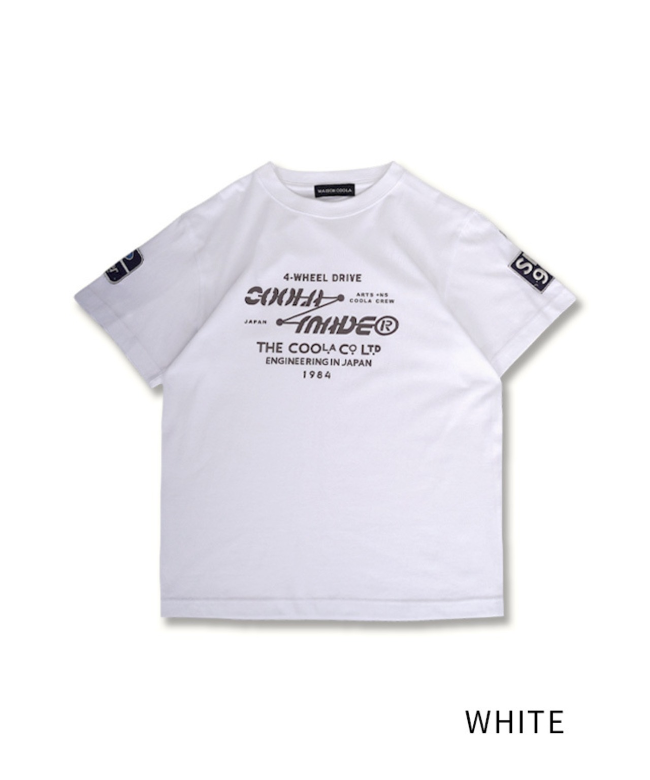 COOLAドライブプリントベーシックTシャツ (WHITE)　CQ-49002