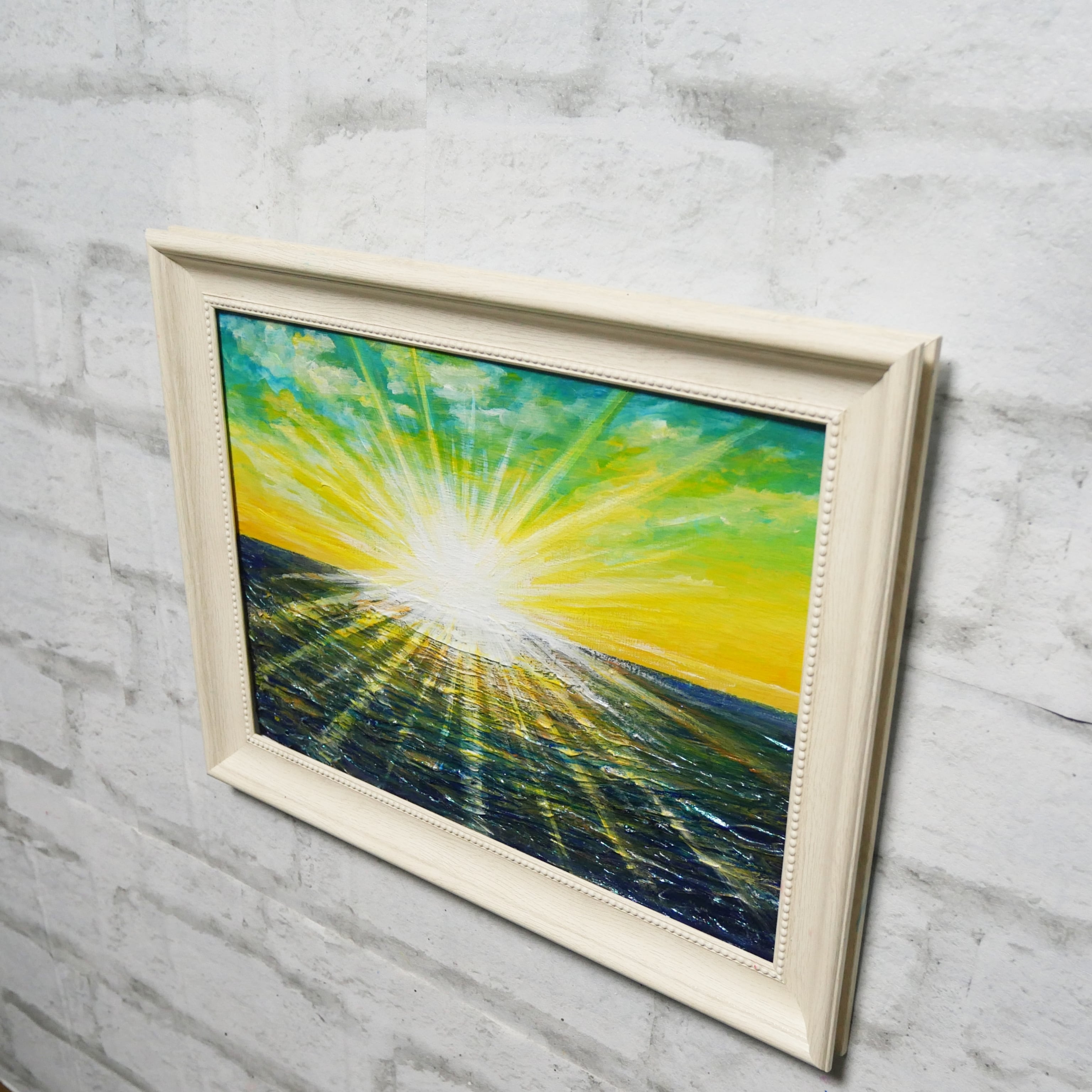 油絵 油彩 油彩画 絵 絵画 【希望の朝】 | HIROSHI1990