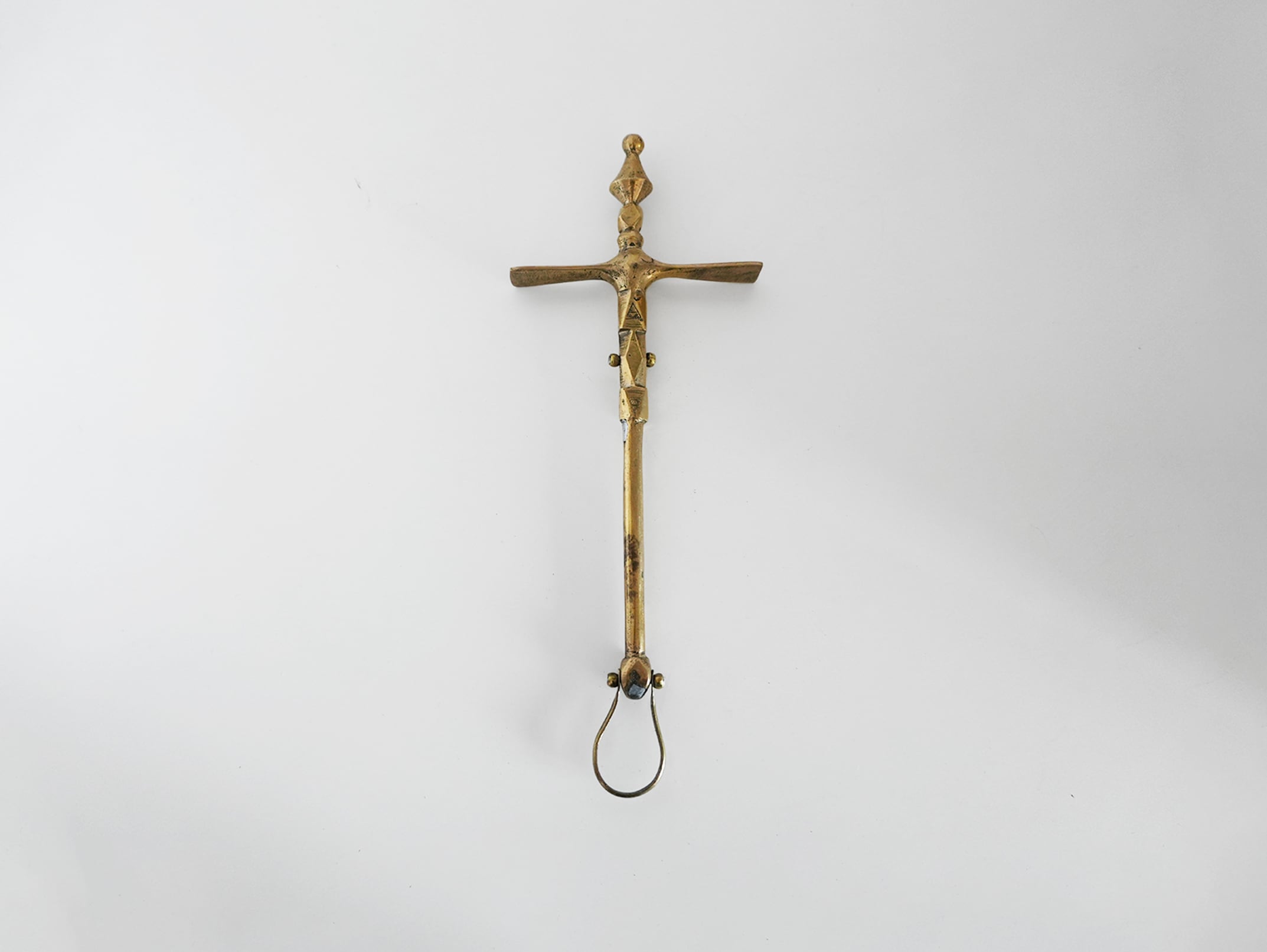 モロッコ トゥアレグ族 真鍮製 砂糖砕き シュガーハンマー ツール オーナメント (Triangle)