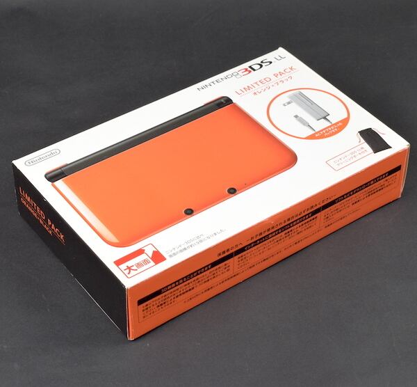 実働品】ニンテンドー3DS LL オレンジ×ブラック リミテッドパック 本体