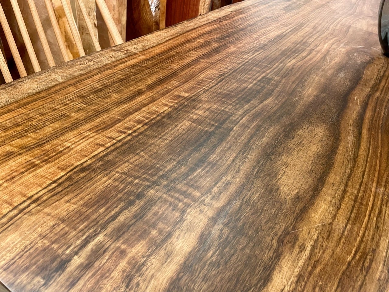 全面杢】オバンコール_2220×990-1000-1020×80_浅草本店_テーブル天板