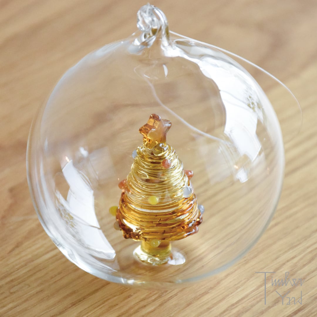 ONLINE限定】クリスマスボール ツリーアンバースター / Φ8cm