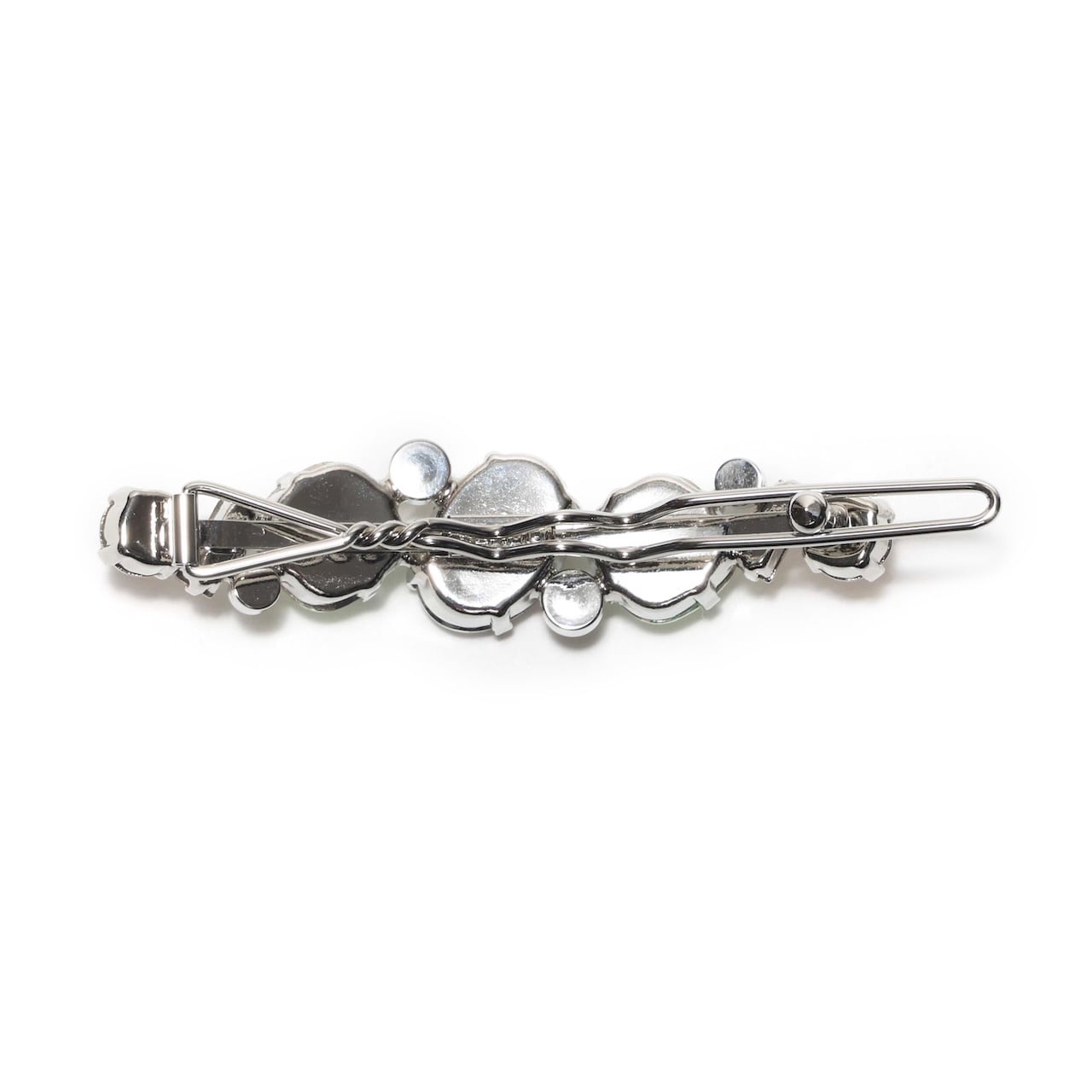 ホワイトのヘアピン　レザー　（湯~カ） FLOW Hair Pin (White) | REAMU