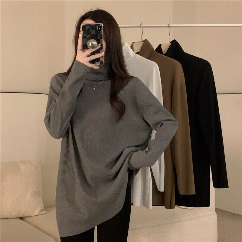 Tシャツ シャツ オータムウィンタースタイルルーズ ロング 秋物 冬物 1号婦人94417761966