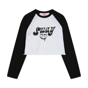 [HIGH SCHOOL DISCO] Sway raglan long-sleeved T-shirt_Black 正規品 韓国ブランド 韓国ファッション Tシャツ