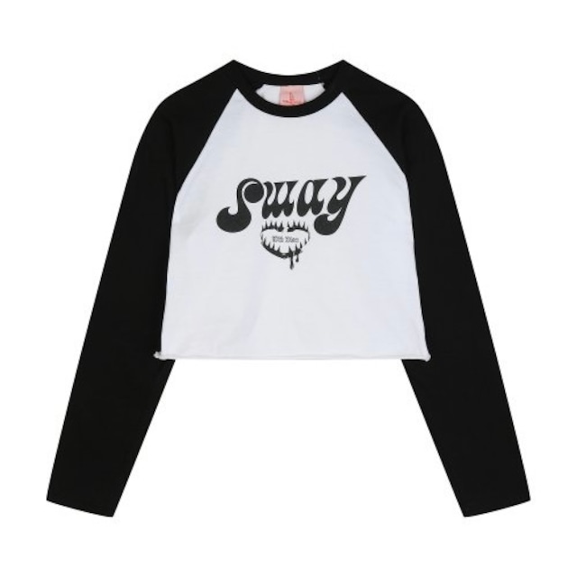 [HIGH SCHOOL DISCO] Sway raglan long-sleeved T-shirt_Black 正規品 韓国ブランド 韓国ファッション Tシャツ