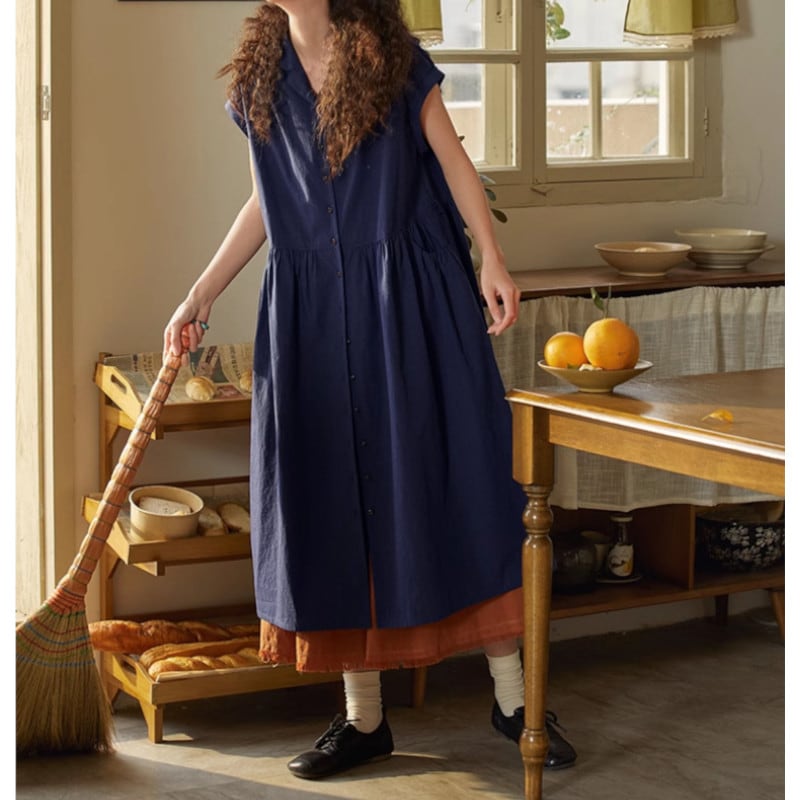 カジュアルミディアム丈ワンピース M1232