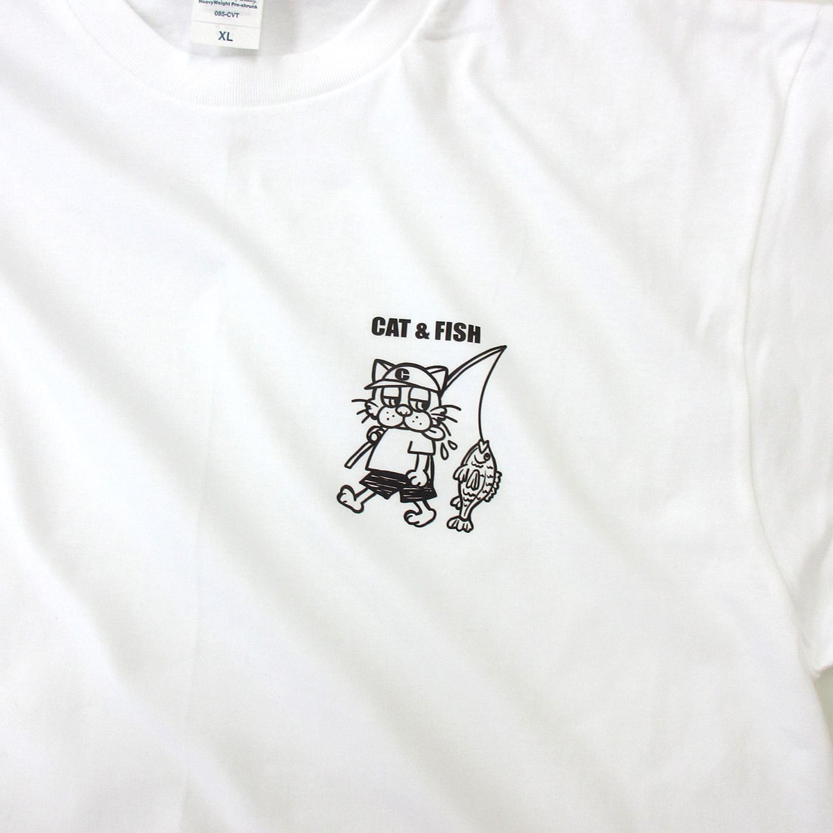 選べるデザイン アウトドア 釣りネコ Tシャツ sp10 釣り ブラックバス シーバス ヒラメ アオリイカ イシダイ ロウニンアジ