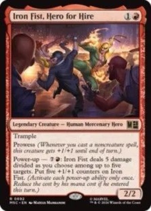 MTG《ヒーローズ・フォー・ハイアー、アイアンフィスト/Iron Fist, Hero for Hire(MSC)》英語