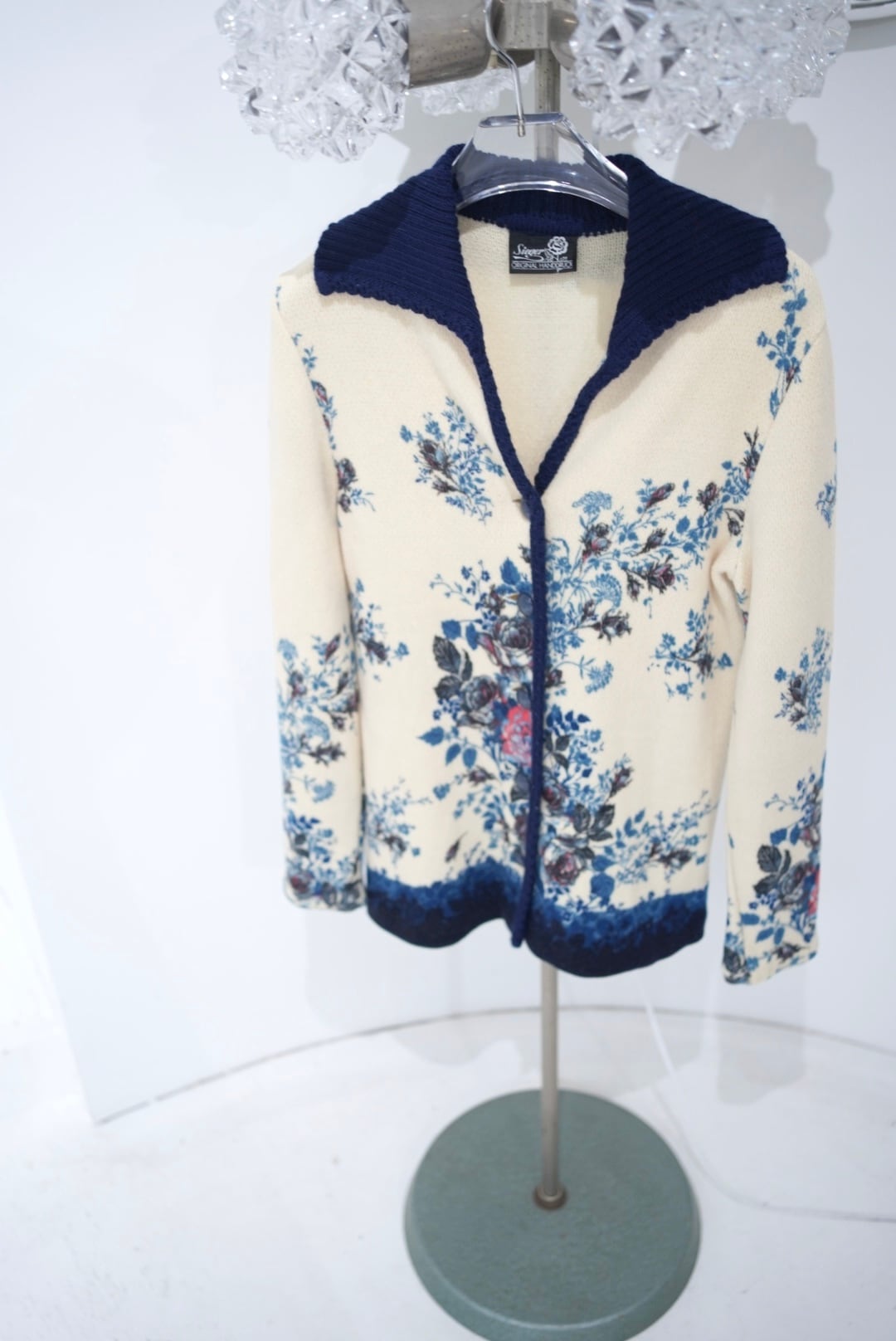 【専用】rose print knit cardigan