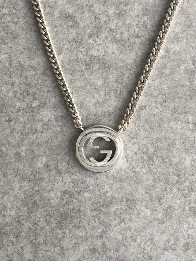 GUCCI グッチ ネックレス シルバー インターロッキングG 925 喜平チェーン vintage ヴィンテージ オールド xb5u2r