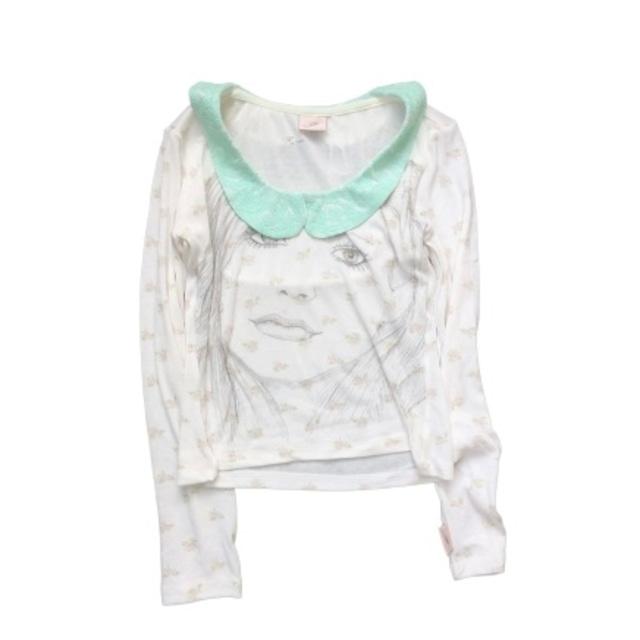 【yiyouggyeoung】Silly girl collar t_mint