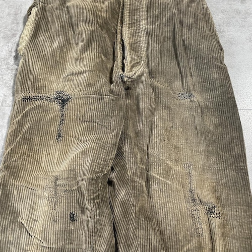 30-40s Adolphe Lafont コーデュロイ ブラウン W32 詳細写真6