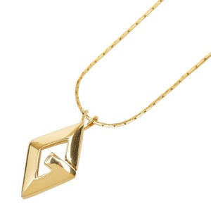 ジバンシー Gロゴ チェーン ペンダント ネックレス ゴールド メッキ レディース Givenchy 【中古】