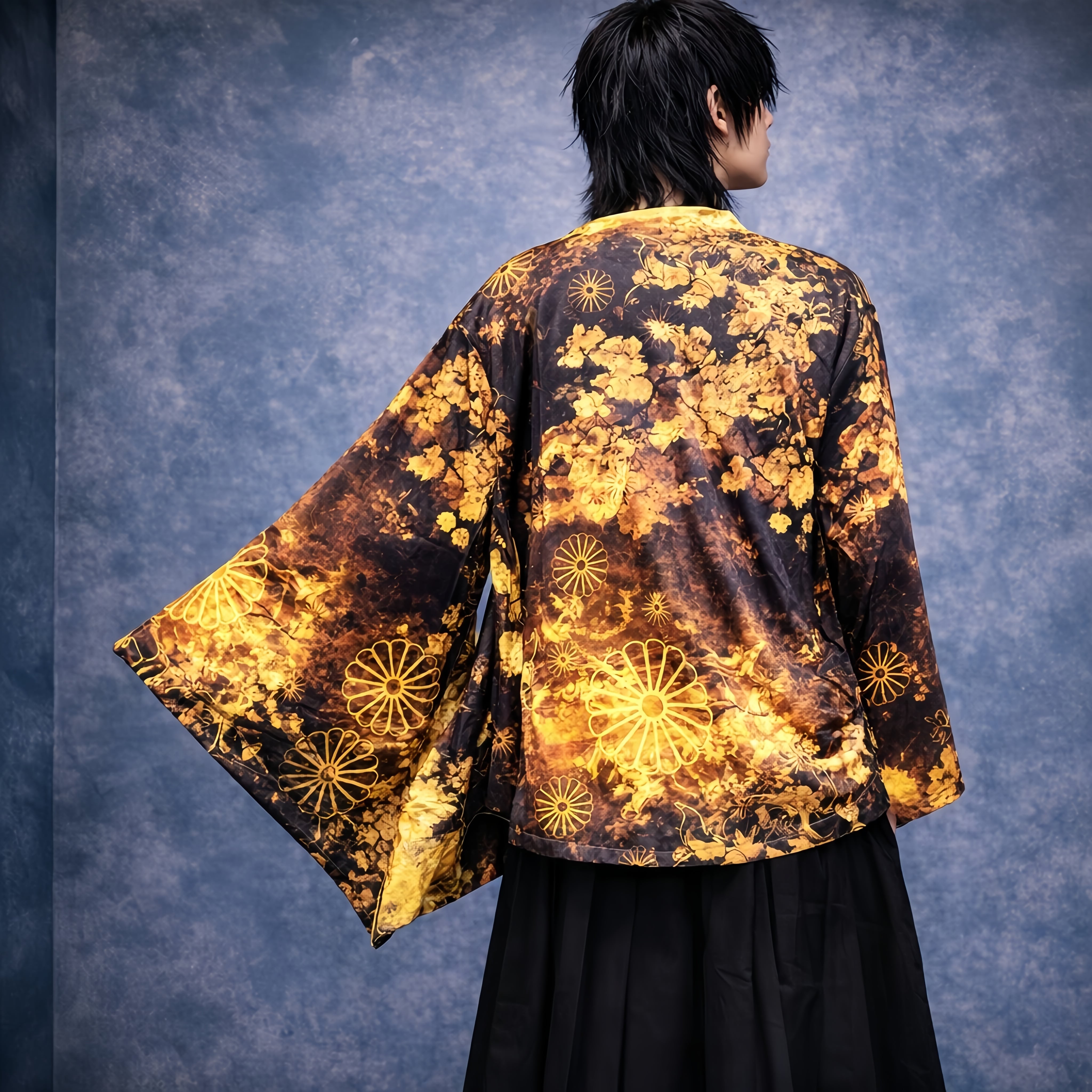 和柄金九尾】内側フリース着物袖羽織 | NIER CLOTHING