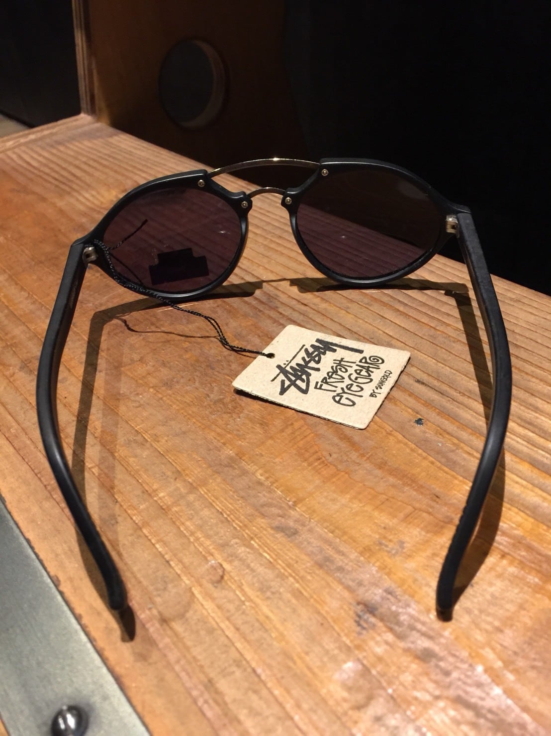 OLD STUSSY SUNGLASS / DEADSTOCK ベッコウ, BLACK