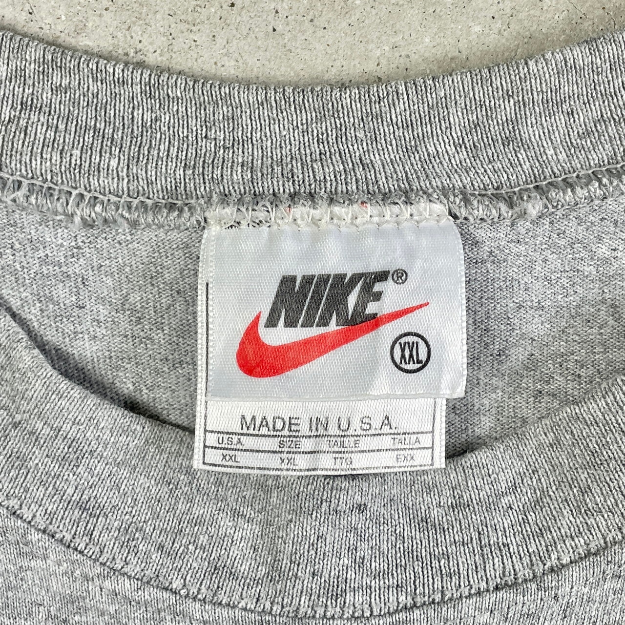 90年代 USA製 NIKE ナイキ ワンポイントロゴ 刺繍 ノースリーブTシャツ 