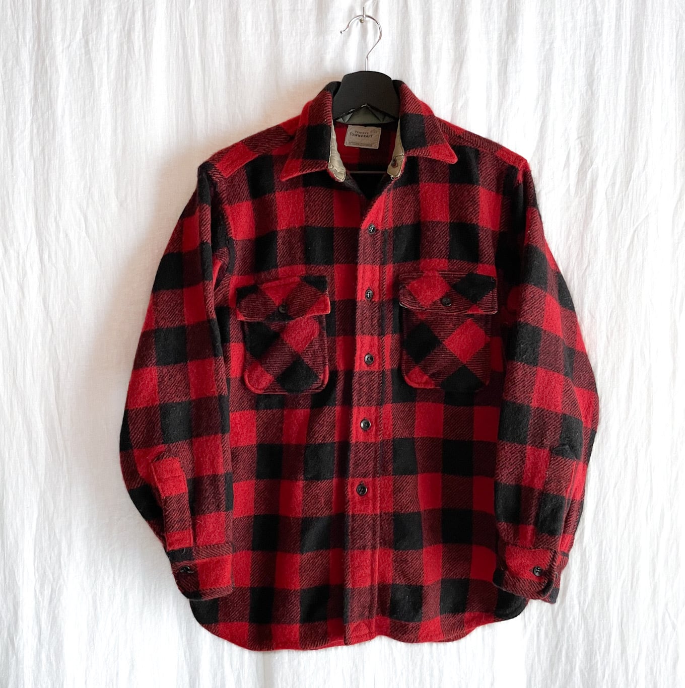 60s PENNEYS ペニーズ ブロック バッファローチェック ウールシャツ 15-15 1/2 | Bintan Vintage 60s PENNEYS ペニーズ ブロック バッファローチェック ウールシャツ 15-15 1/2 | Bintan Vintage