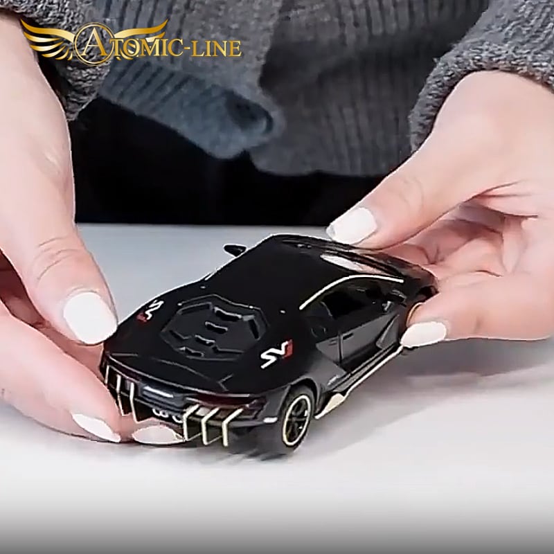 ランボルギーニ LP780-4 ミニカー 1/36 全3色 ライト点灯 エンジン