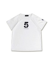 5ロゴプリントコンパクトTシャツ (WHITE)　CQ-49005
