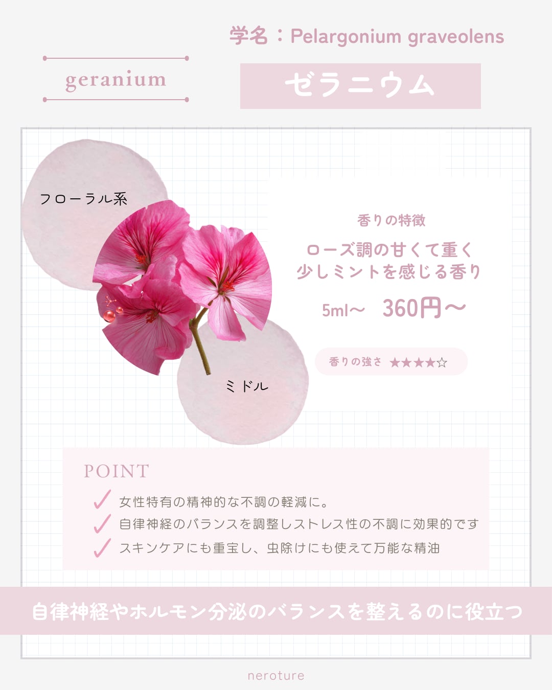 ■30ml ゼラニウム精油 / /エッセンシャルオイル