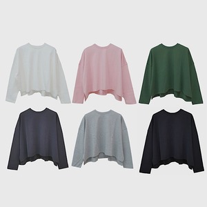 デザインタグオーバーカットソー