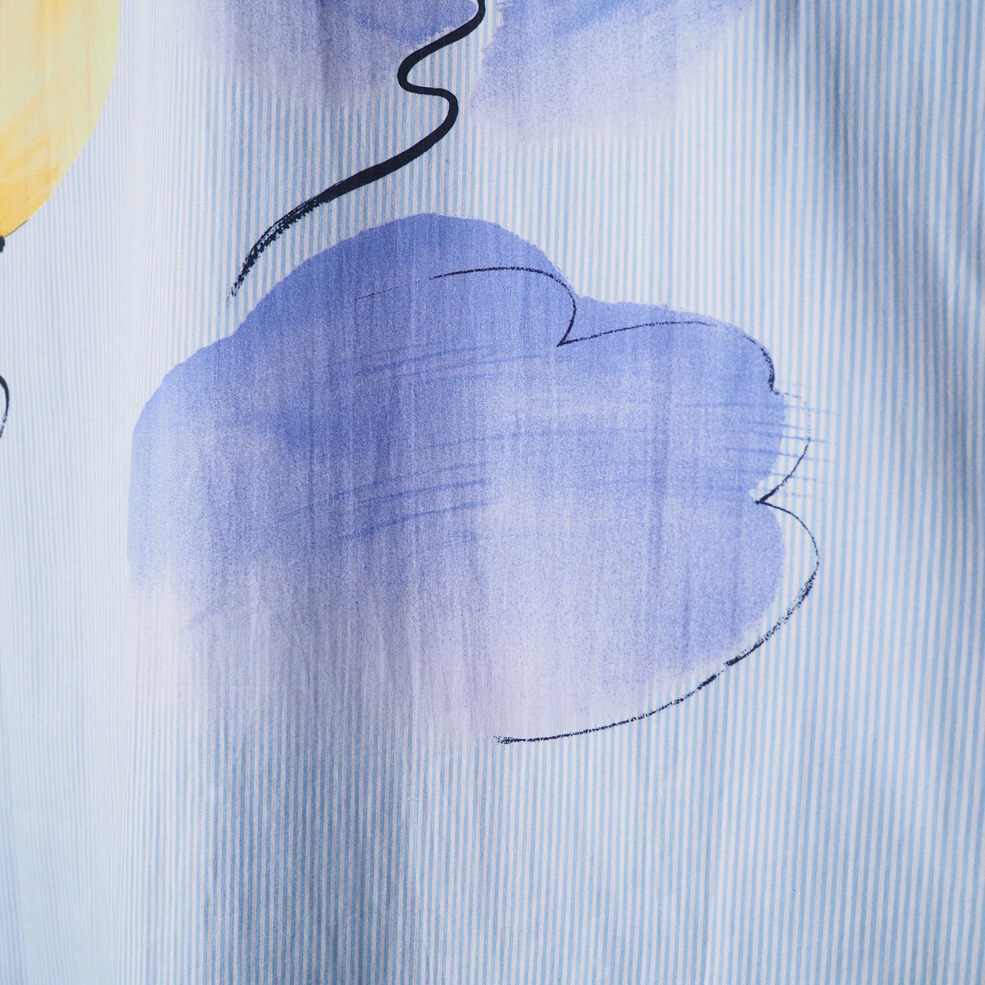 ” ZANOBETTI ” Balloon Paint Printed Vintage Loose SS shirt (made in Italy)