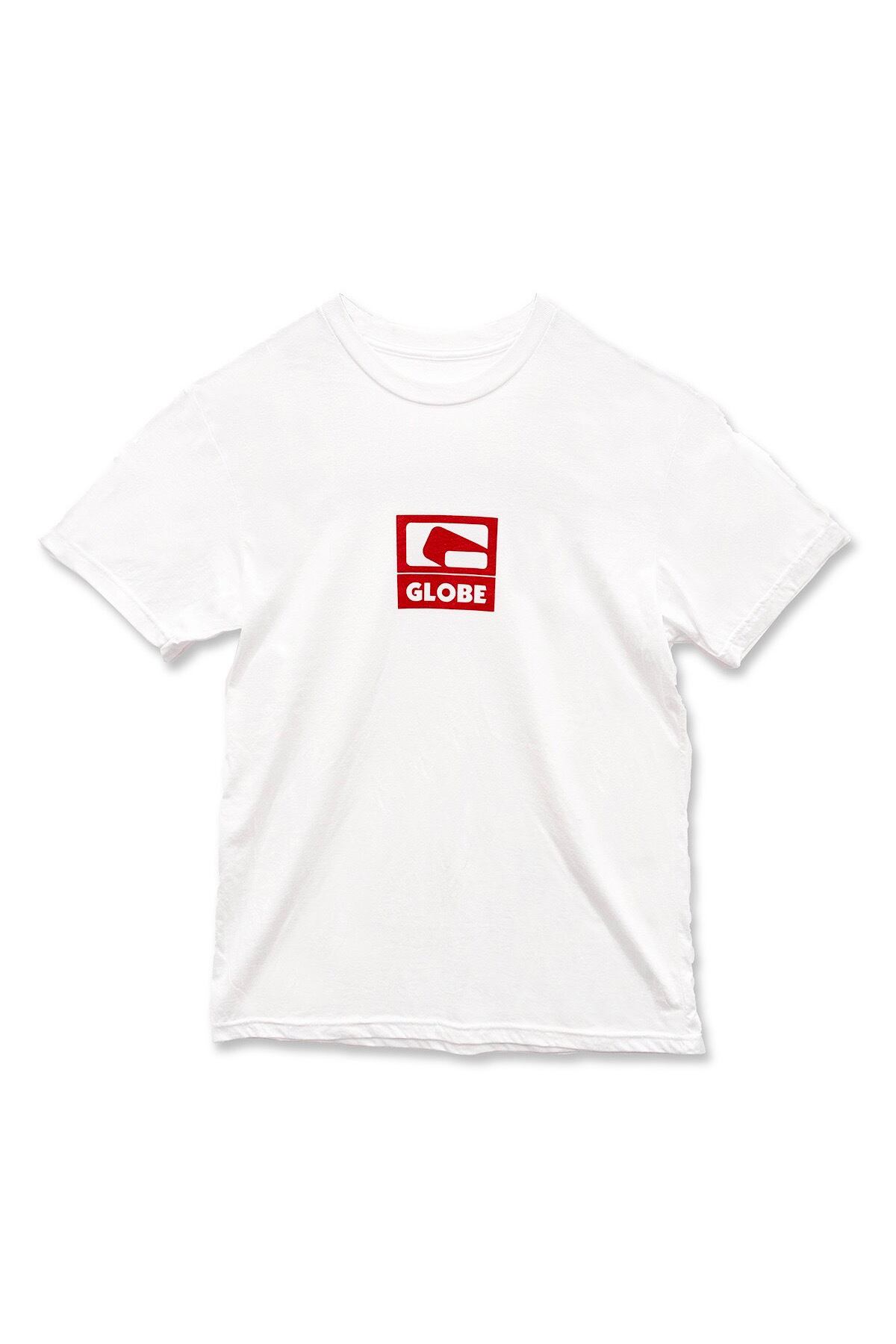 Globe Classic Logo S/S Tee (White/Red)