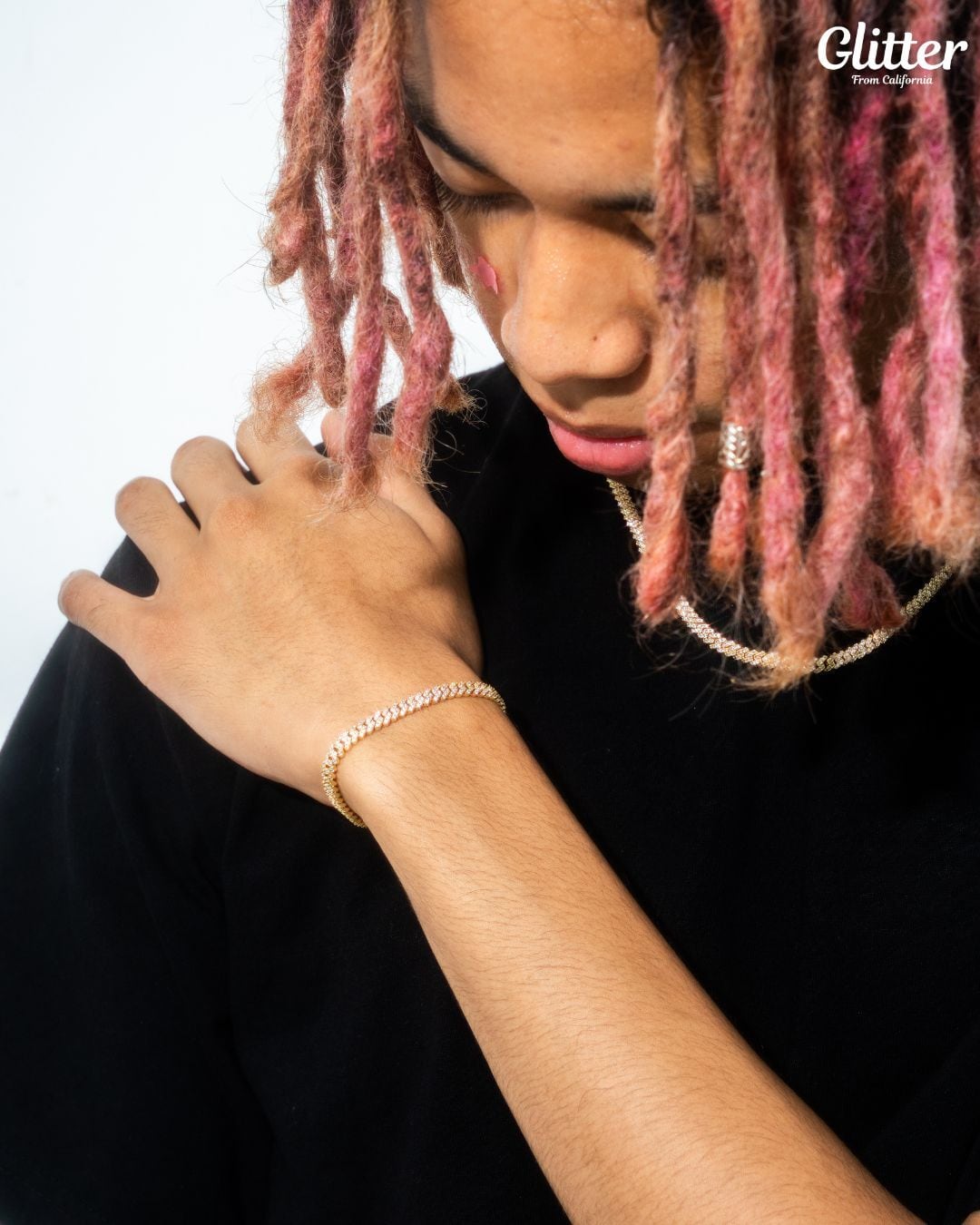 【Glitter】 Iced Out Prong Chain (5mm) Iced Out Prong Chain 【5mm】 | Glitter