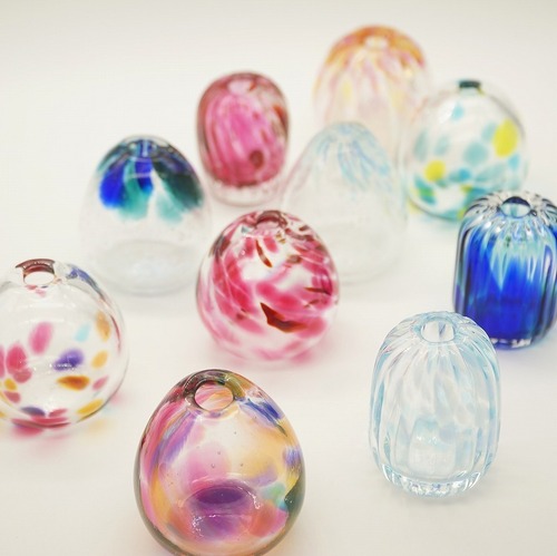 Ｓ様オーダー品　一輪挿しセット【琉球ガラス工房 雫】