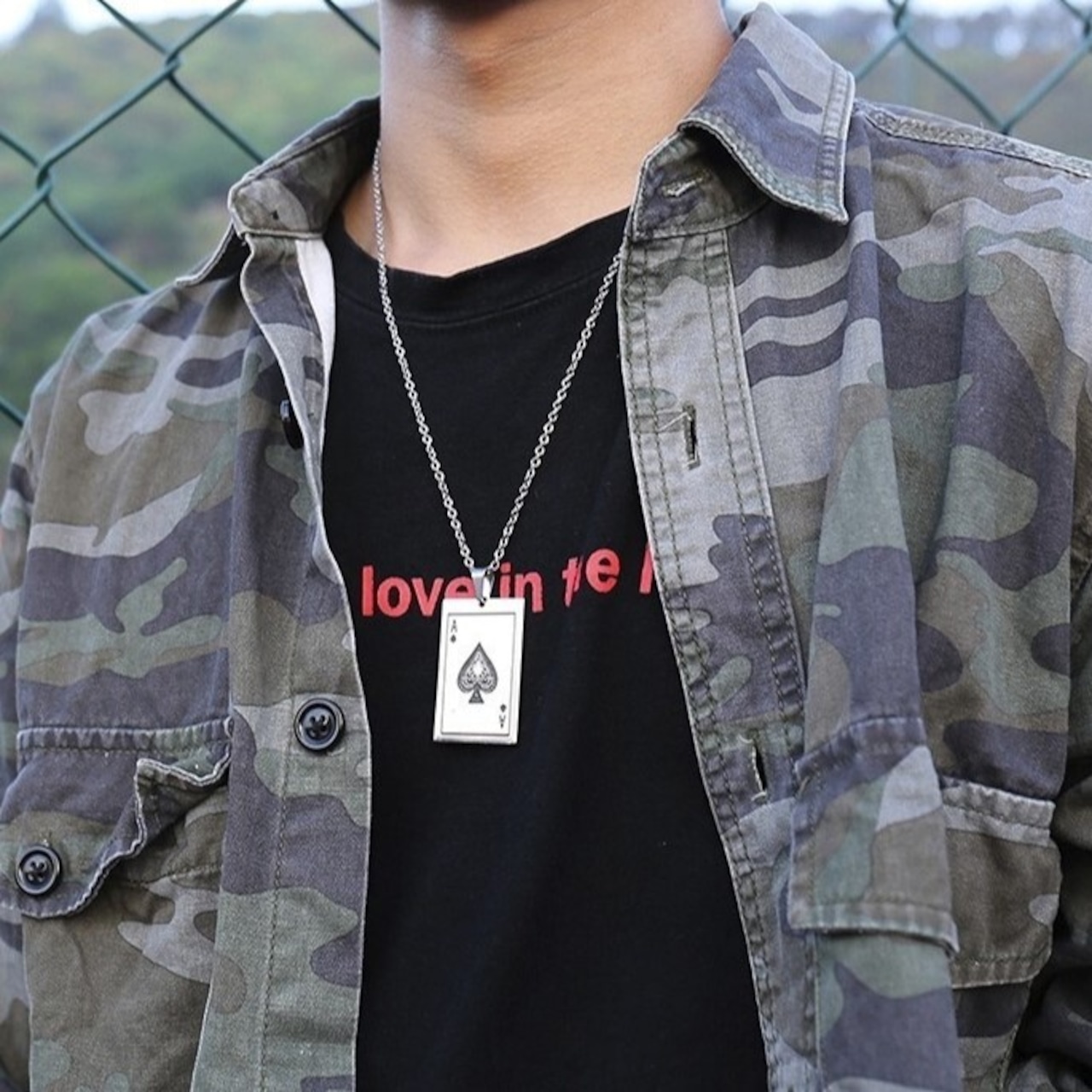 Spade Ace Pendant Necklace / スペード エース ペンダント ネックレス