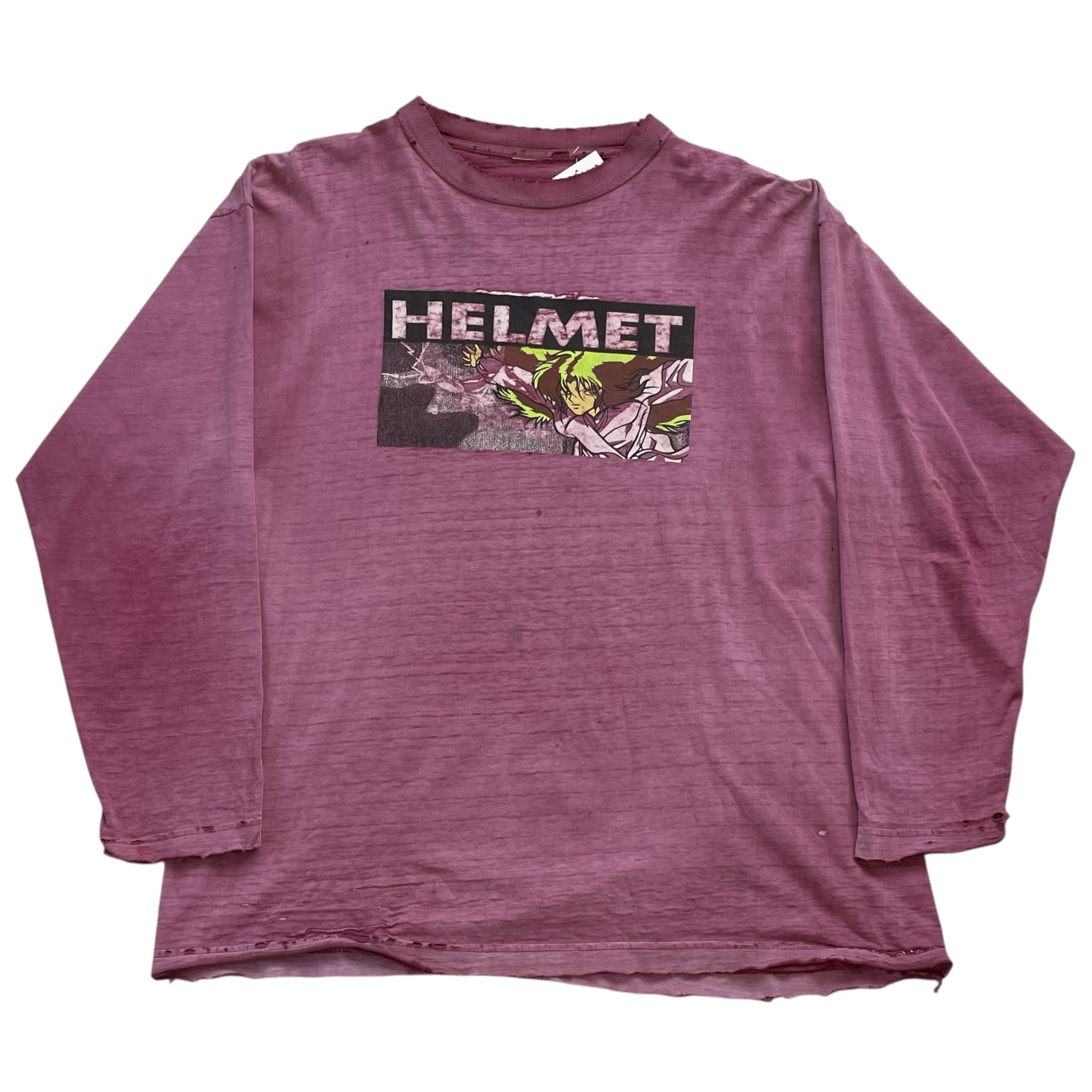 90s helmet L/S tシャツ \