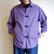 kelen   CHINA BUTTON CHECK SHIRTS "BRETON"