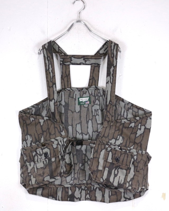 【Caka act2】80’s “SAFTBAK” Trebark Camouflage Vintage Hunting Vest