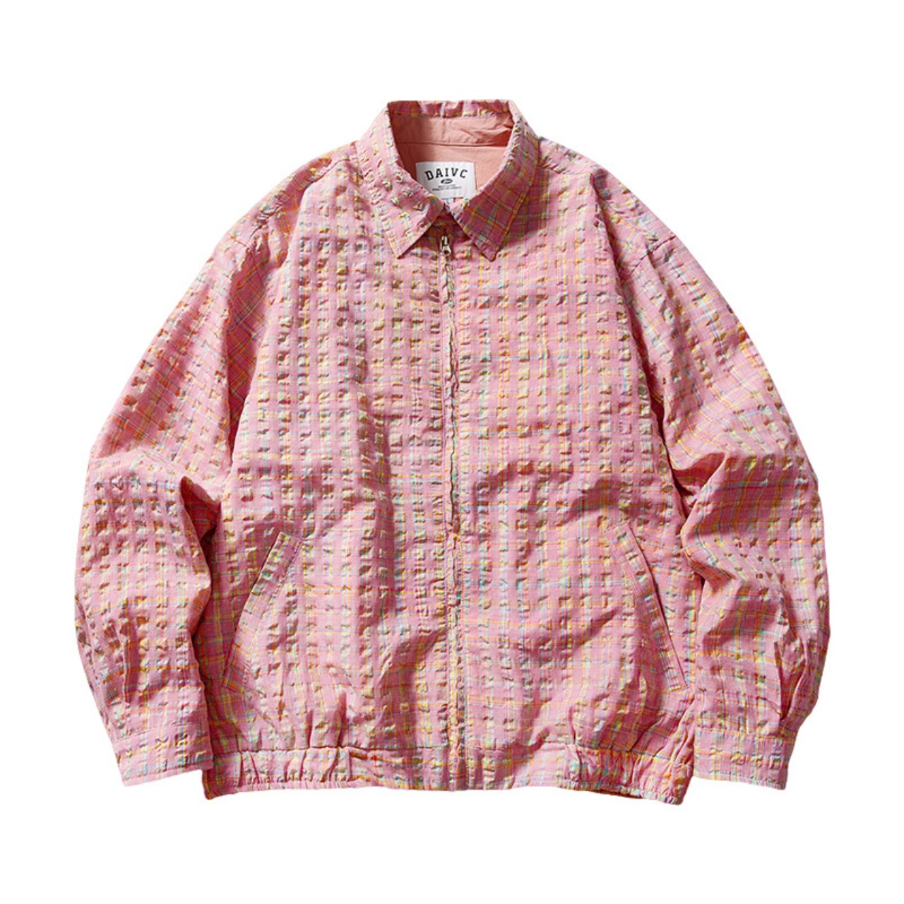 Wrinkle Check Zip Jacket  K5410 - 9