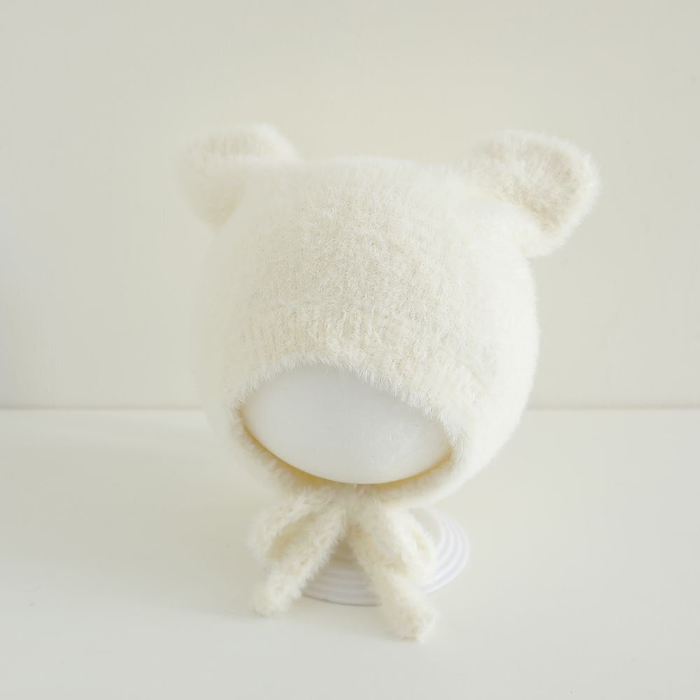 猫耳ニットボンネット