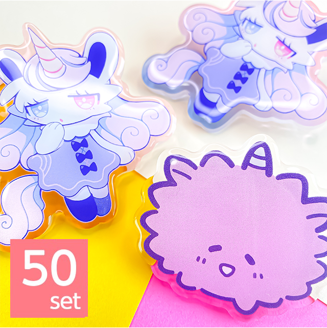 アクリルピンバッジ【50set】