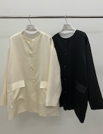 【新作5%OFF・3日間】Satin Single Jacket_2colors
