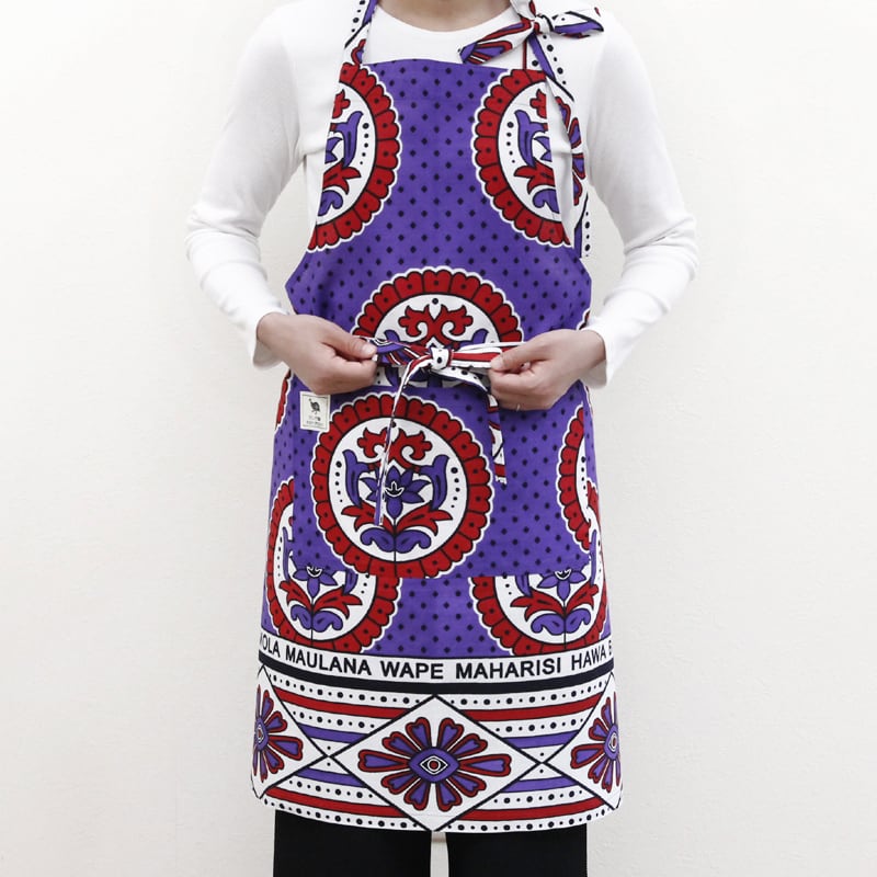 アフリカ布✤割烹着✤エプロン エプロン | カンガ屋 katikati（カティカティ）｜アフリカ布