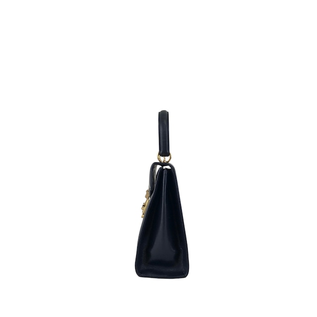 GUCCI グッチ ハンドバッグ ネイビー レディロック レザー 000・2110・0211 2WAY vintage ヴィンテージ オールド 5yyupi