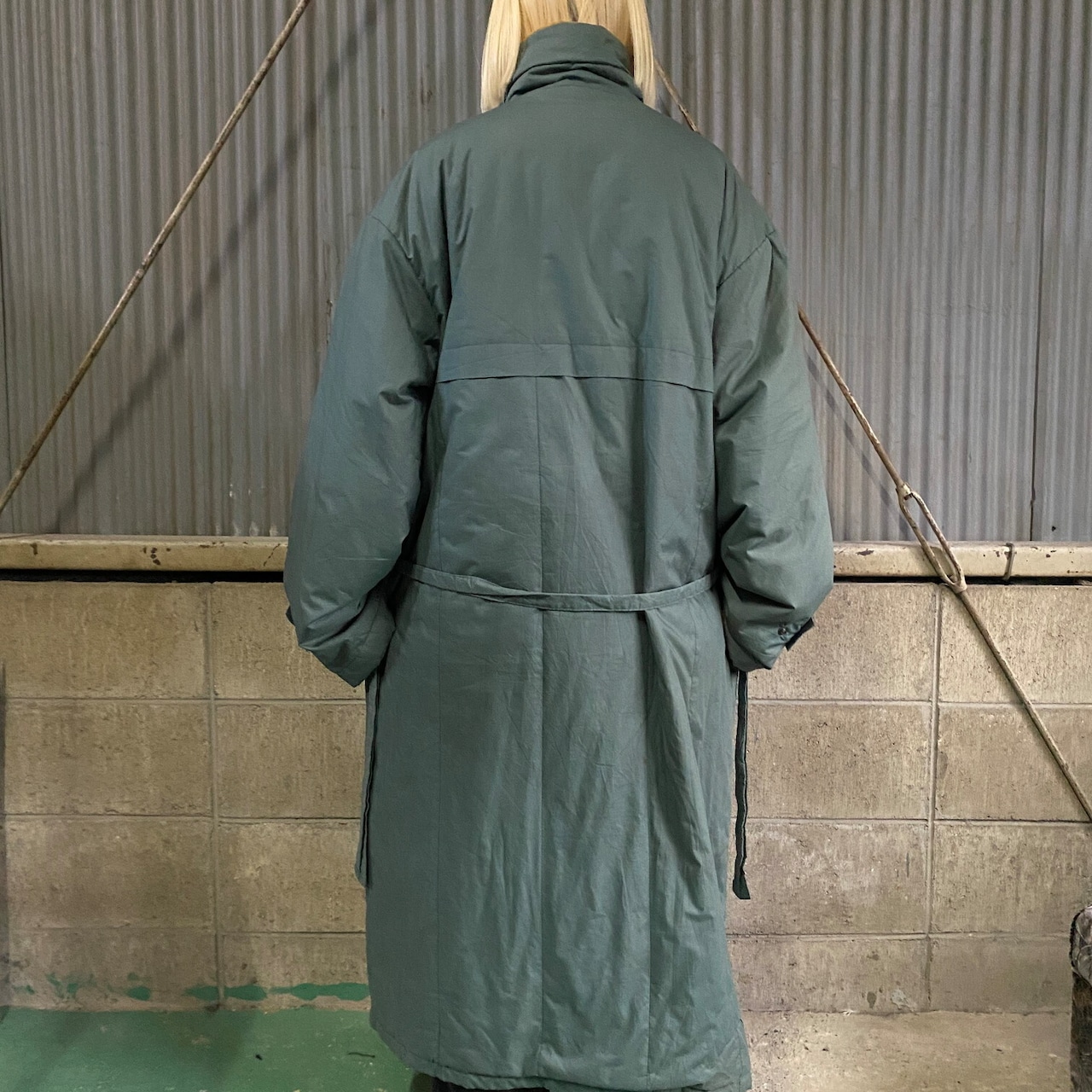 希少 フィンランド製 80年代 adidas アディダス 中綿ロングコート 