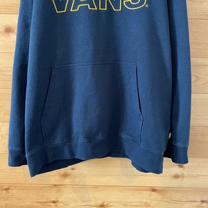 【VANS】刺繍ロゴ スウェットパーカー プルオーバー フーディ XL US古着